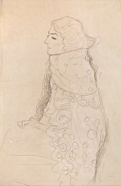 Seated Woman by Gustav Klimt